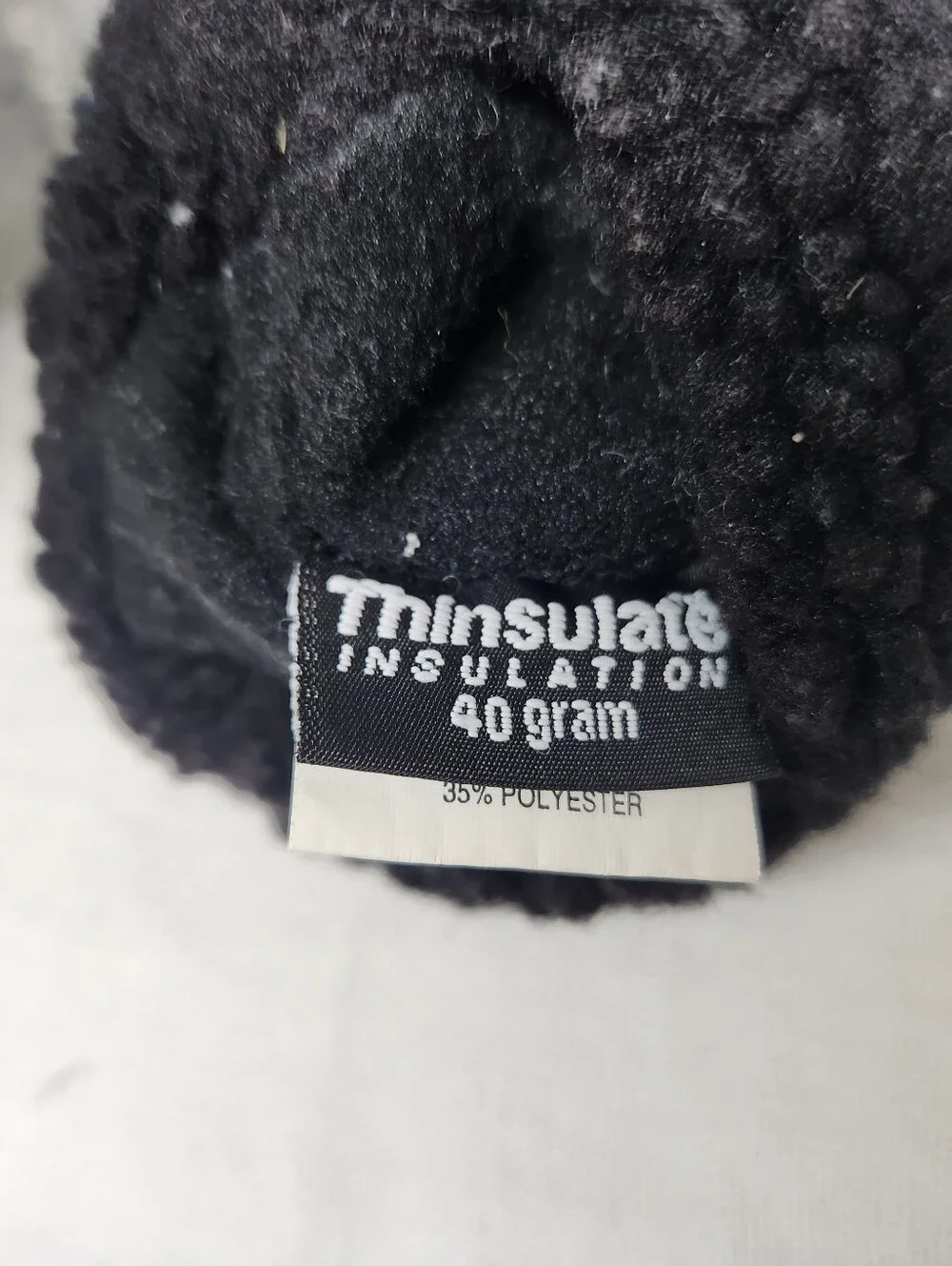 Thinsulate 40gram Womens OS Gray Wool Blend Snowflake Knit Mittens Fleece Lined